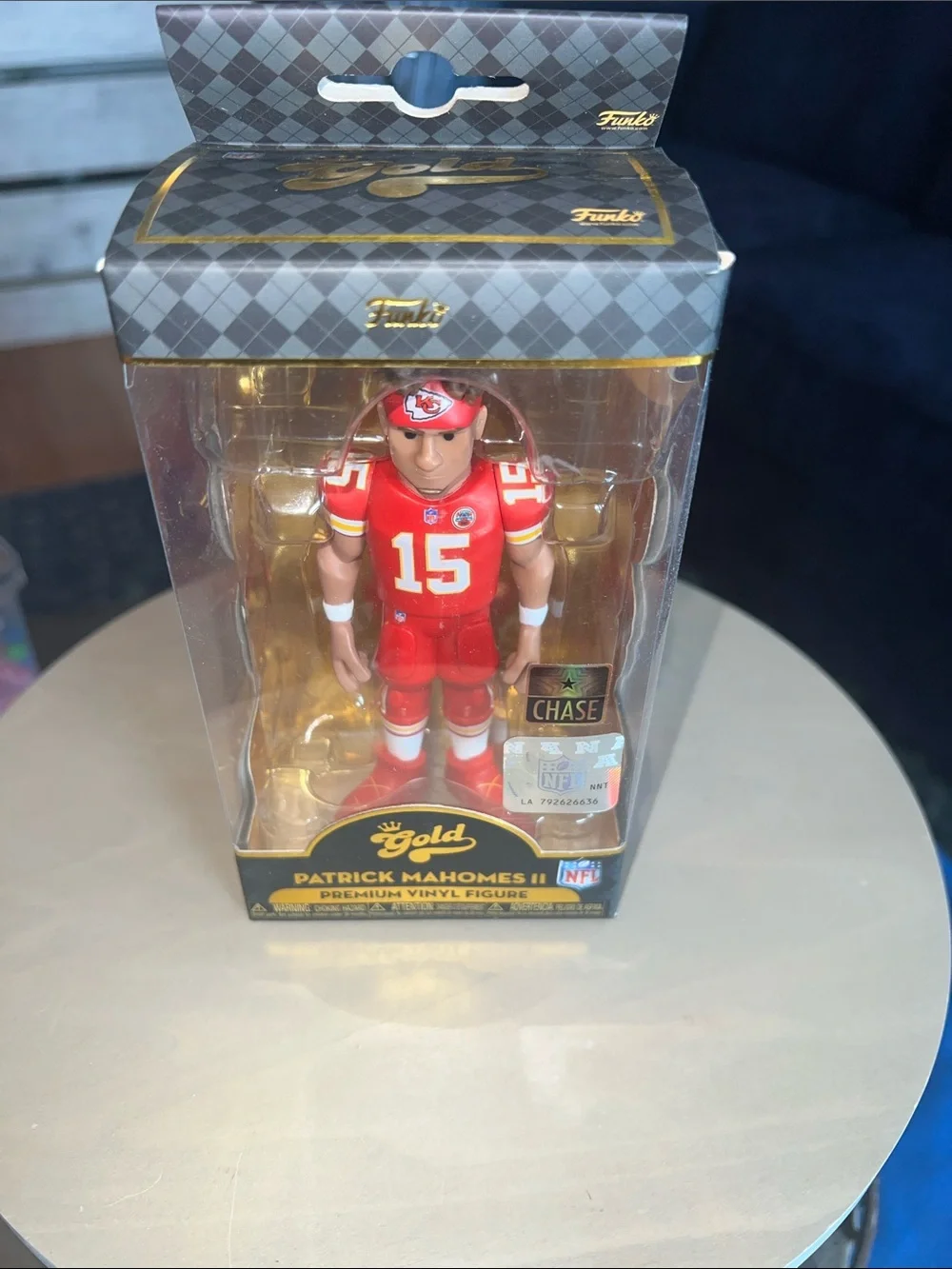 Patrick Mahomes Funko Gold – CHASE Edition – NFL Premium Vinyl – BNIB